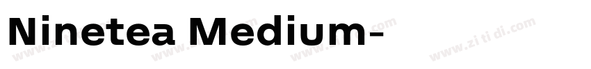Ninetea Medium字体转换